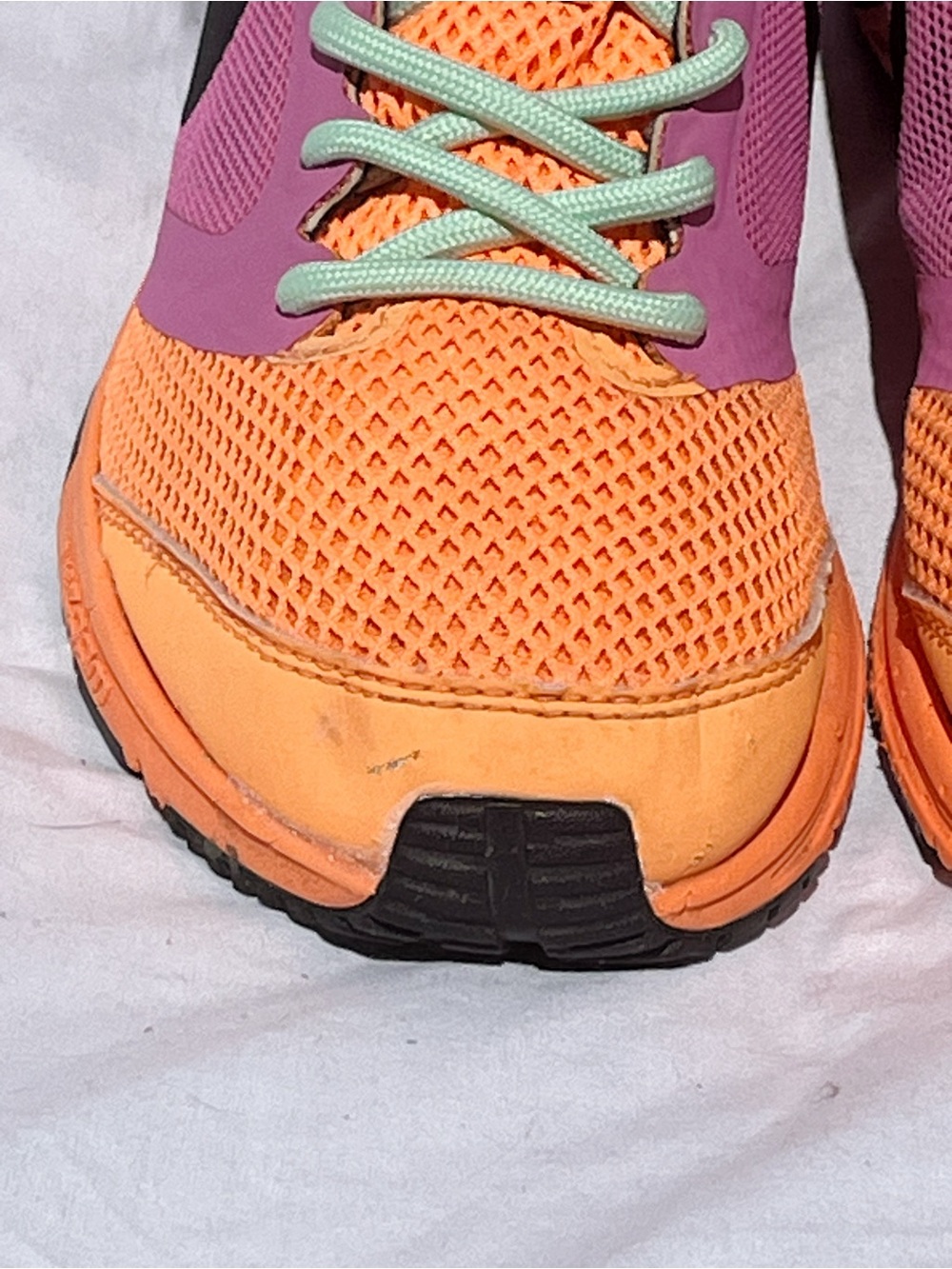 Nike Zoom Fly Orange Purple Running Shoes w/ Custom Extra Laces Women’s - Picture 13 of 14